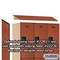 Salsbury Industries 2 Tier Designer Locker, 54"Wx76"Hx21"D, 6 Door, Cherry 18-22361CHE - alternate 4